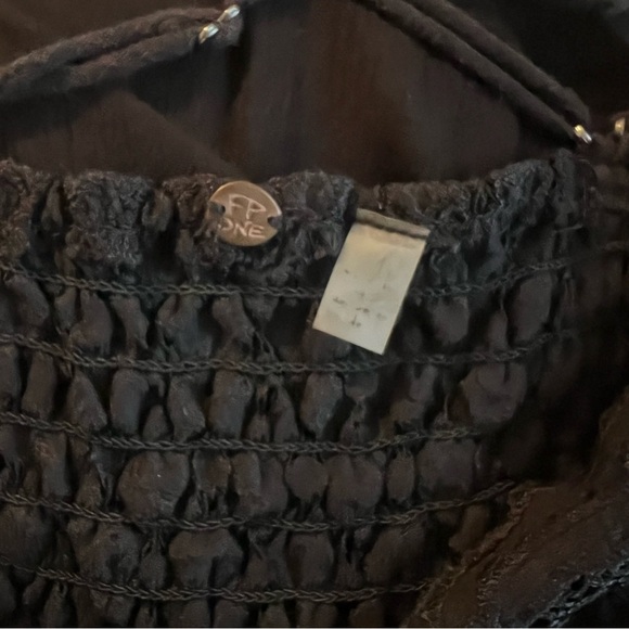 Free People Adella Slip dress Elegant Black Lace size Small - Picture 5 of 5